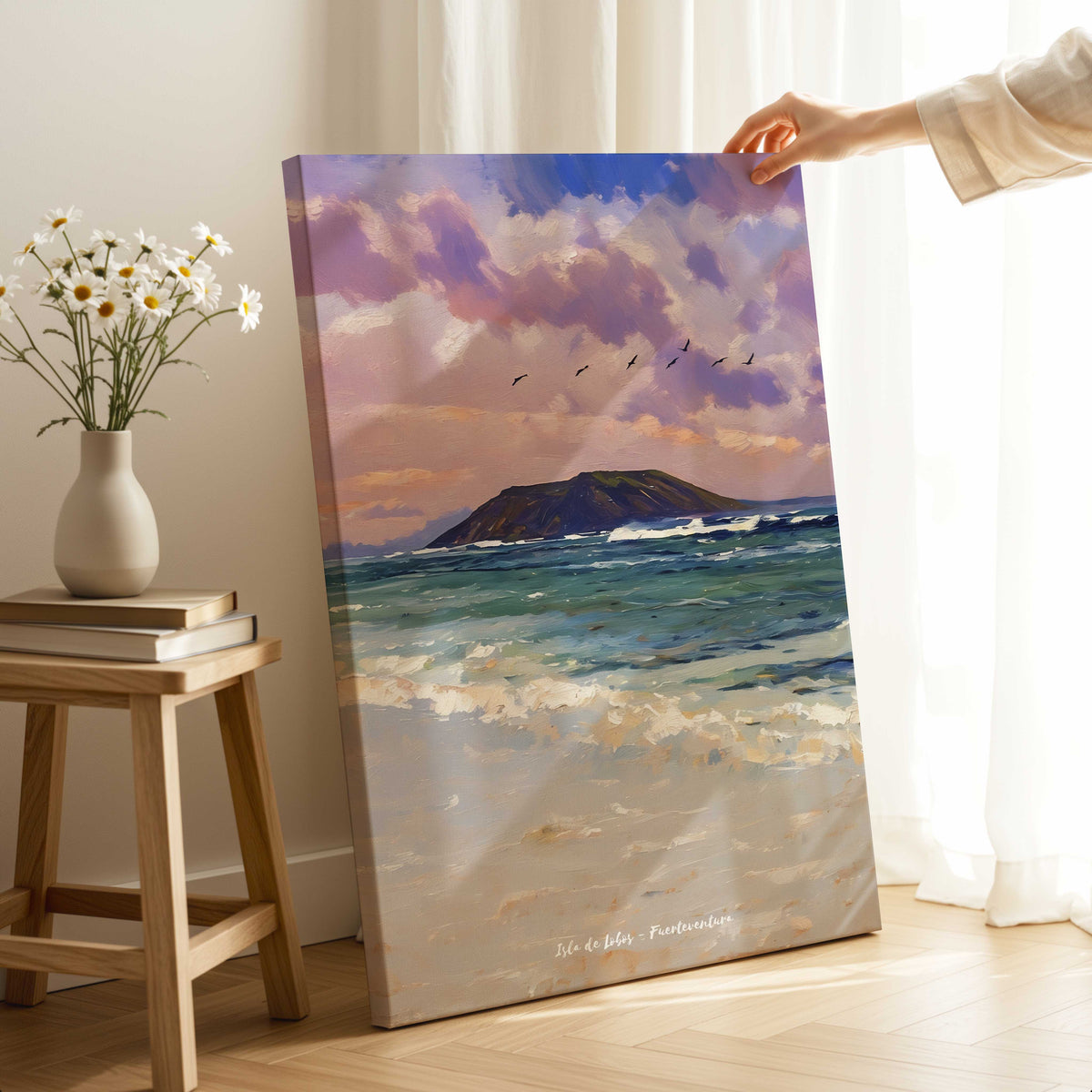 Isla de Lobos al Atardecer