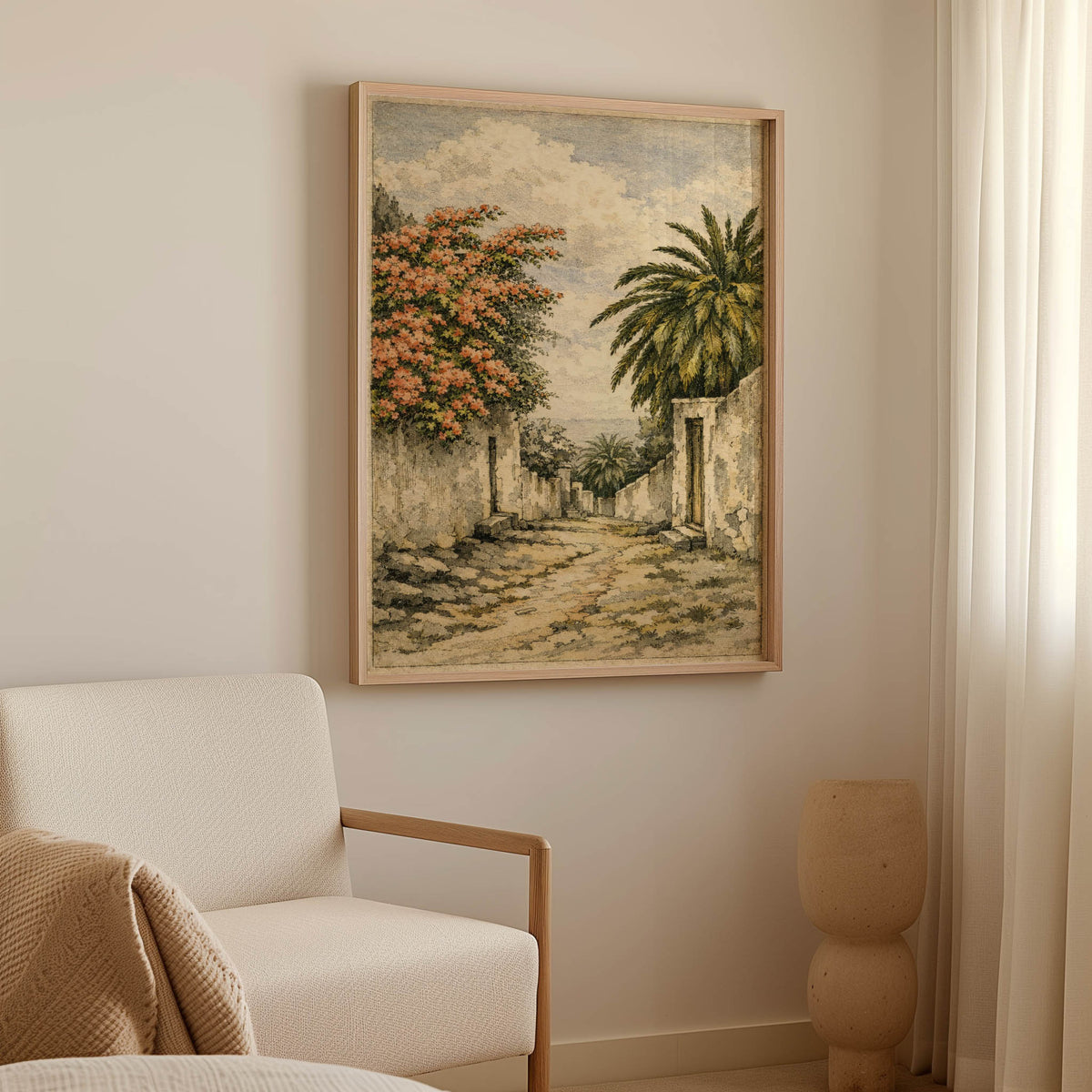 Camino Canario, Buganvilla y Palmera